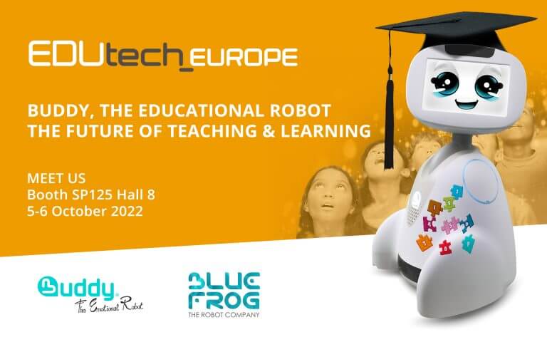 Buddy at Educatech Europe 2022 by Blue Frog Robotics