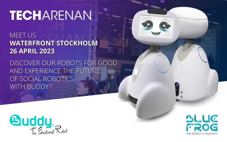 Buddy robot at Tech Arenan Summit 2023